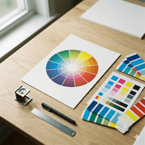 Círculo cromático aplicado a diseño e impresión