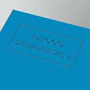 Tarjetas con golpe seco y bajo relieve para una presentación elegante