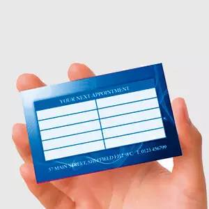 Tarjetas de cita personalizadas para clínicas peluquerías y centros de estética