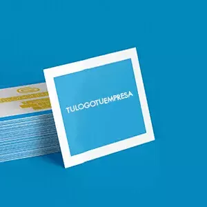Tarjetas cuadradas personalizadas para marcas creativas