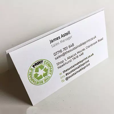 Tarjetas recicladas personalizadas para empresas con enfoque sostenible