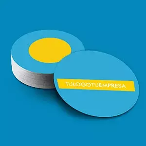 Tarjetas redondas personalizadas para diseños originales