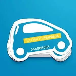 Tarjetas troqueladas con forma personalizada para empresas